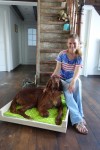 Maria Kaufmann mit Hündin
